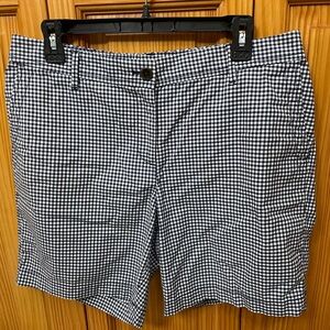Talbots Navy and White relaxed chino shorts
